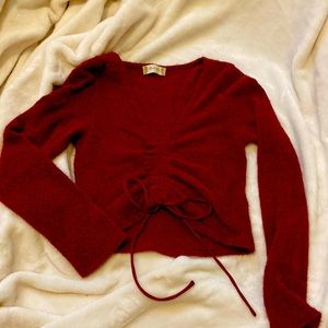 Altar’d State maroon tie sweater